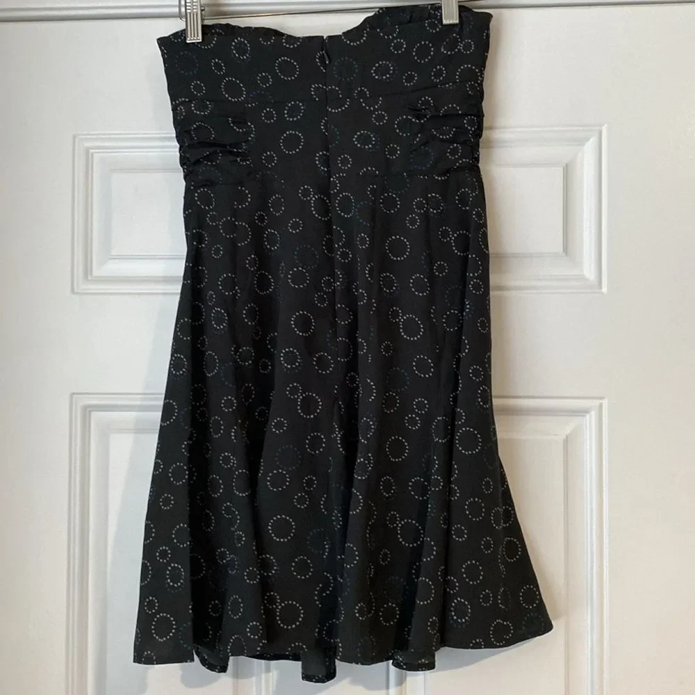 NWT NEW American Eagle Circle Print Strapless Mini Dress Sweetheart Neck Size 2
